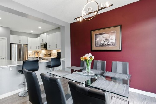 313 Kings Heights Drive Se, Airdrie, AB - Indoor Photo Showing Dining Room