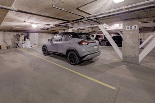 403-1441 23 Avenue Sw, Calgary, AB - Indoor Photo Showing Garage