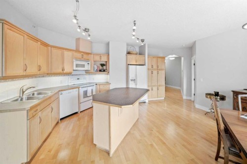 401-4 14 Street Nw, Calgary, AB - Indoor Photo Showing Kitchen With Double Sink