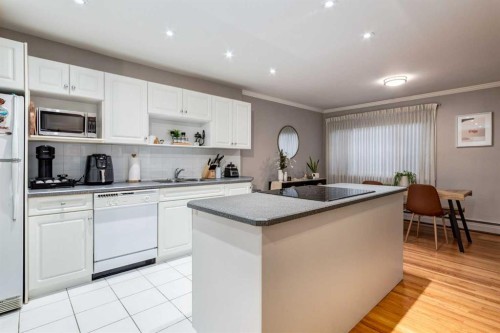105-230 21 Avenue Sw, Calgary, AB - Indoor Photo Showing Kitchen With Double Sink