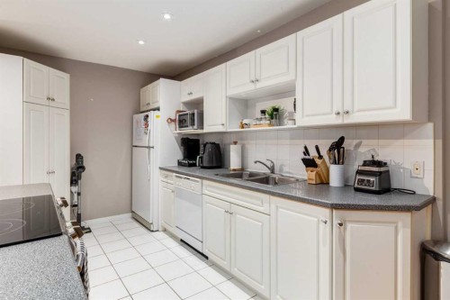 105-230 21 Avenue Sw, Calgary, AB - Indoor Photo Showing Kitchen With Double Sink