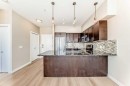 201-4303 1 Street Ne, Calgary, AB  - Indoor Photo Showing Kitchen With Double Sink With Upgraded Kitchen 