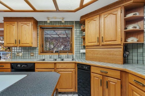 223 Shawnee Mews Sw, Calgary, AB - Indoor Photo Showing Kitchen With Double Sink