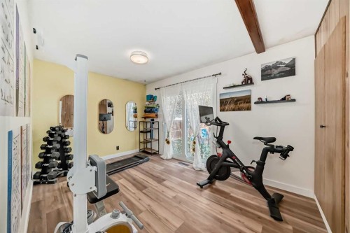 2155 Mackid Crescent Ne, Calgary, AB - Indoor Photo Showing Gym Room