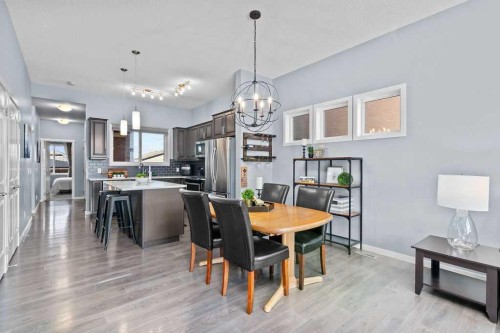 103 Masters Heights Se, Calgary, AB - Indoor Photo Showing Dining Room
