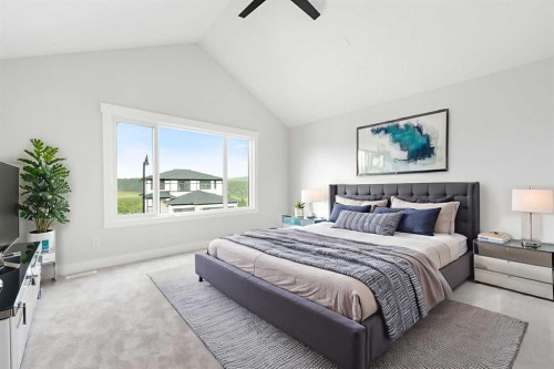160 Vantage Drive, Cochrane, AB - Indoor Photo Showing Bedroom