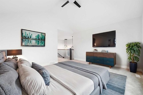 160 Vantage Drive, Cochrane, AB - Indoor Photo Showing Bedroom