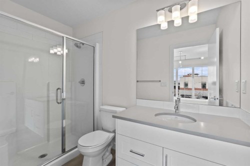 1302-201 Cooperswood Green Sw, Airdrie, AB - Indoor Photo Showing Bathroom