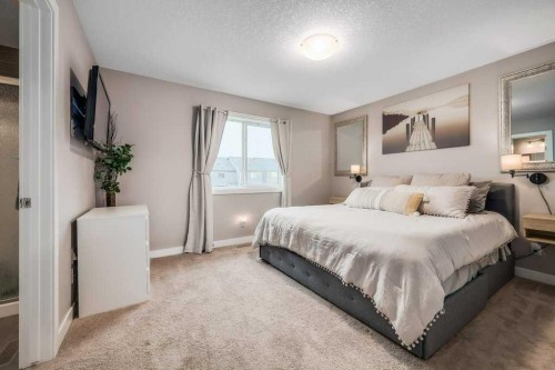 29 Legacy Mews Se, Calgary, AB - Indoor Photo Showing Bedroom