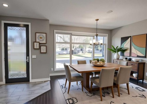 3705 41 Street Sw, Calgary, AB - Indoor Photo Showing Dining Room