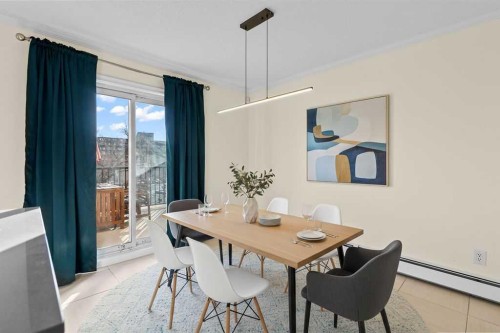 1523 11 Street Sw, Calgary, AB - Indoor Photo Showing Dining Room