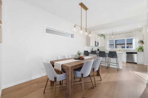 108 Masters Heights Se, Calgary, AB - Indoor Photo Showing Dining Room