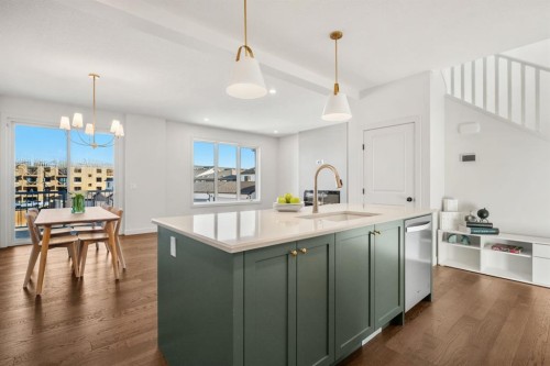 152 Sage Hill Heights Nw, Calgary, AB - Indoor Photo Showing Kitchen With Upgraded Kitchen