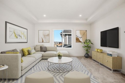 152 Sage Hill Heights Nw, Calgary, AB - Indoor Photo Showing Living Room