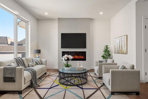 152 Sage Hill Heights Nw, Calgary, AB - Indoor Photo Showing Living Room