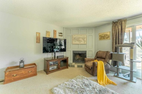 53 Beaconsfield Crescent Nw, Calgary, AB - Indoor Photo Showing Living Room With Fireplace
