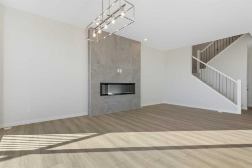 218 West Grove Lane Sw, Calgary, AB - Indoor With Fireplace
