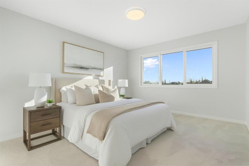 218 West Grove Lane Sw, Calgary, AB - Indoor Photo Showing Bedroom