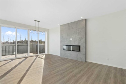 218 West Grove Lane Sw, Calgary, AB - Indoor With Fireplace