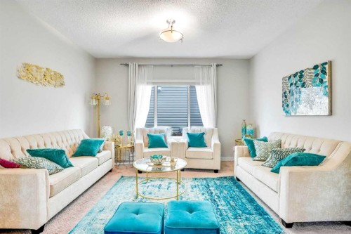 272 Skyview Shores Manor Ne, Calgary, AB - Indoor Photo Showing Living Room