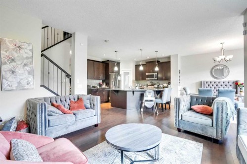 272 Skyview Shores Manor Ne, Calgary, AB - Indoor Photo Showing Living Room