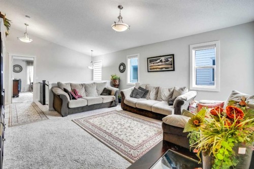 272 Skyview Shores Manor Ne, Calgary, AB - Indoor Photo Showing Living Room