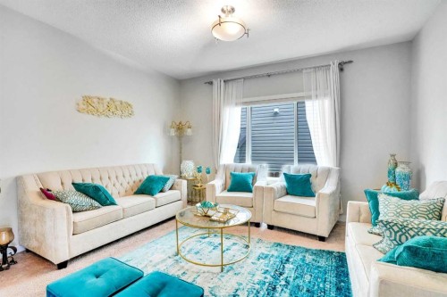 272 Skyview Shores Manor Ne, Calgary, AB - Indoor Photo Showing Living Room