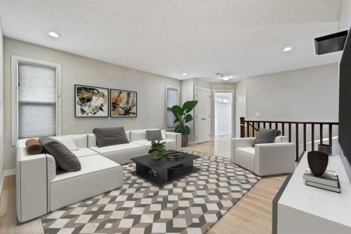 182 Cranarch Place Se, Calgary, AB - Indoor Photo Showing Living Room
