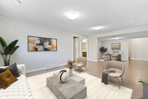 182 Cranarch Place Se, Calgary, AB - Indoor Photo Showing Living Room