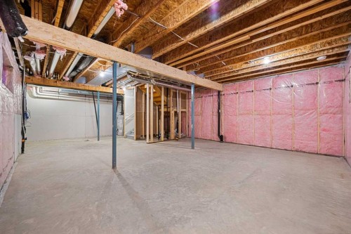 128 Versant Point Sw, Calgary, AB - Indoor Photo Showing Basement