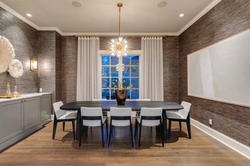 40 Mary Dover Drive Sw, Calgary, AB - Indoor Photo Showing Dining Room