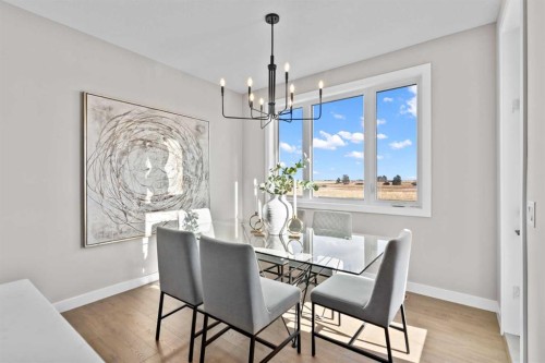 155 Belvedere Crescent Se, Calgary, AB - Indoor Photo Showing Dining Room