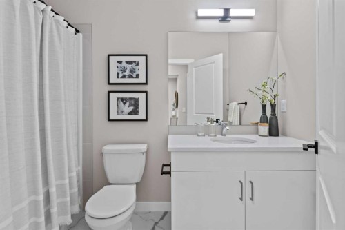 155 Belvedere Crescent Se, Calgary, AB - Indoor Photo Showing Bathroom
