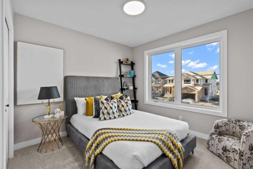 155 Belvedere Crescent Se, Calgary, AB - Indoor Photo Showing Bedroom
