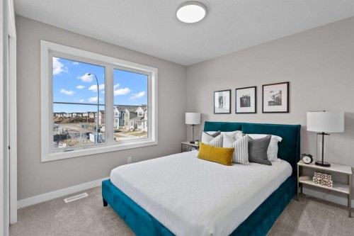 155 Belvedere Crescent Se, Calgary, AB - Indoor Photo Showing Bedroom