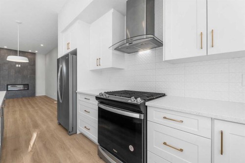 259 Magnolia Drive Se, Calgary, AB - Indoor Photo Showing Kitchen With Stainless Steel Kitchen With Upgraded Kitchen