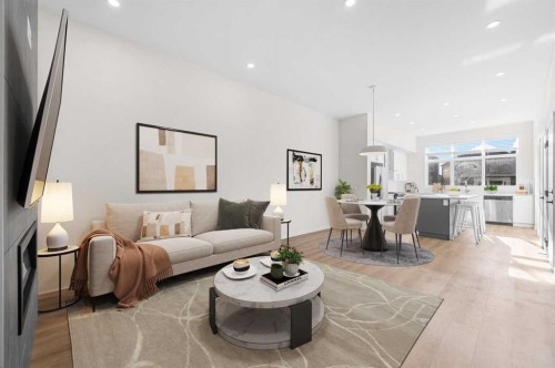 259 Magnolia Drive Se, Calgary, AB - Indoor Photo Showing Living Room