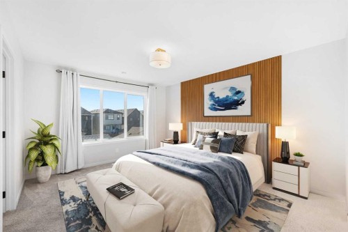259 Magnolia Drive Se, Calgary, AB - Indoor Photo Showing Bedroom