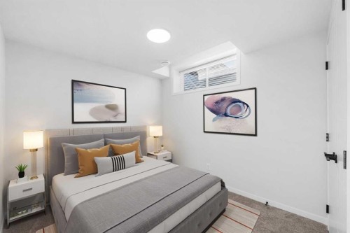 259 Magnolia Drive Se, Calgary, AB - Indoor Photo Showing Bedroom