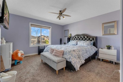 505 Redstone Drive Ne, Calgary, AB - Indoor Photo Showing Bedroom
