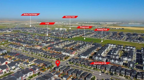 505 Redstone Drive Ne, Calgary, AB - Outdoor With View