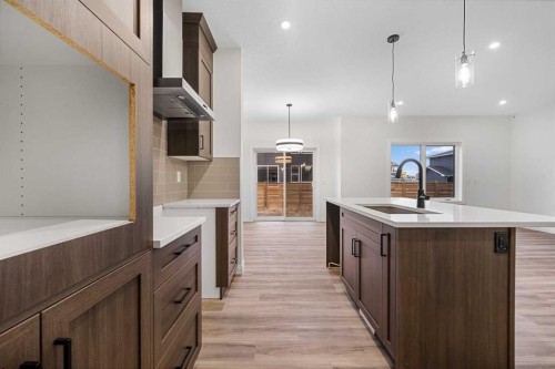 72 Dawson Wharf Mount, Chestermere, AB - Indoor Photo Showing Kitchen