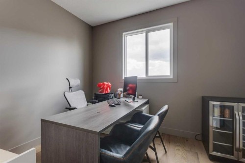 46 Heritage Close, Cochrane, AB - Indoor Photo Showing Office