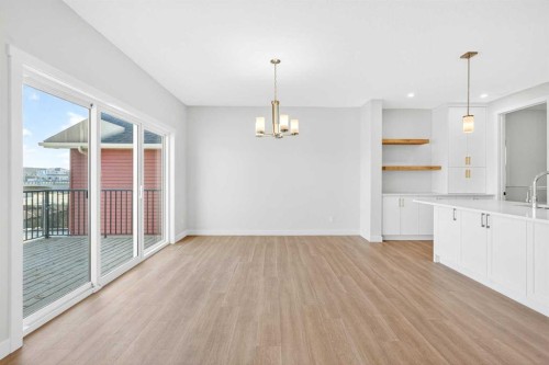 1642 Baywater Street Sw, Airdrie, AB - Indoor Photo Showing Kitchen With Double Sink