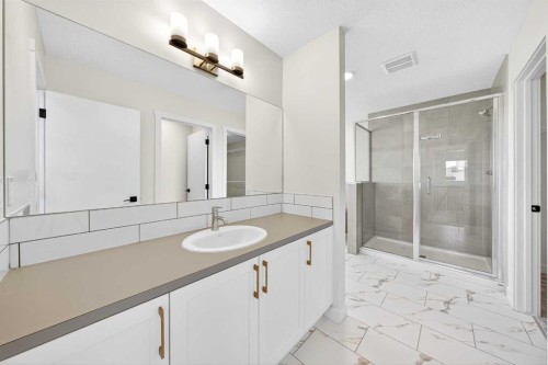 1642 Baywater Street Sw, Airdrie, AB - Indoor Photo Showing Bathroom