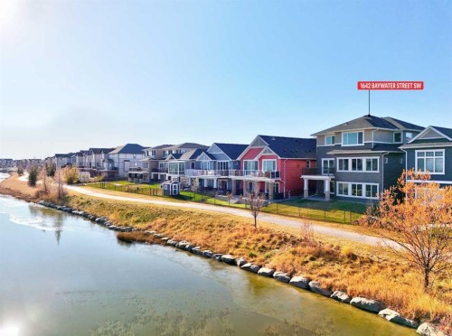 1642 Baywater Street Sw, Airdrie, AB - Outdoor With Body Of Water