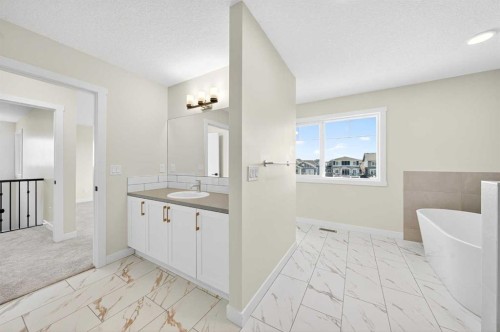 1642 Baywater Street Sw, Airdrie, AB - Indoor Photo Showing Bathroom