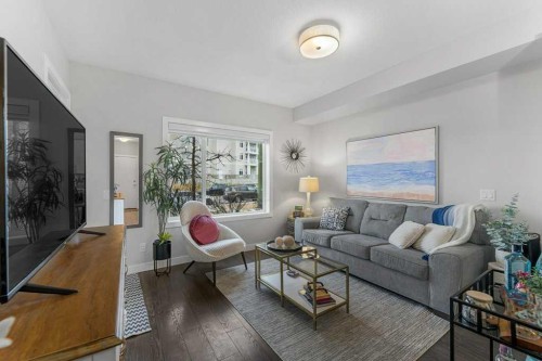 109-20 Sage Hill Terrace Nw, Calgary, AB - Indoor Photo Showing Living Room