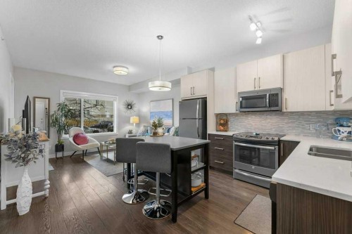 109-20 Sage Hill Terrace Nw, Calgary, AB - Indoor Photo Showing Kitchen With Stainless Steel Kitchen With Upgraded Kitchen