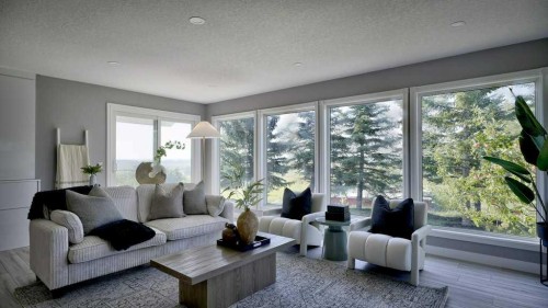 24073 Burma Road, Rural Rocky View County, AB - Indoor Photo Showing Living Room